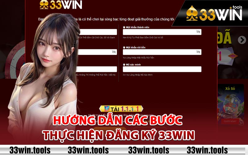 Hướng dẫn các bước thực hiện đăng ký 33Win